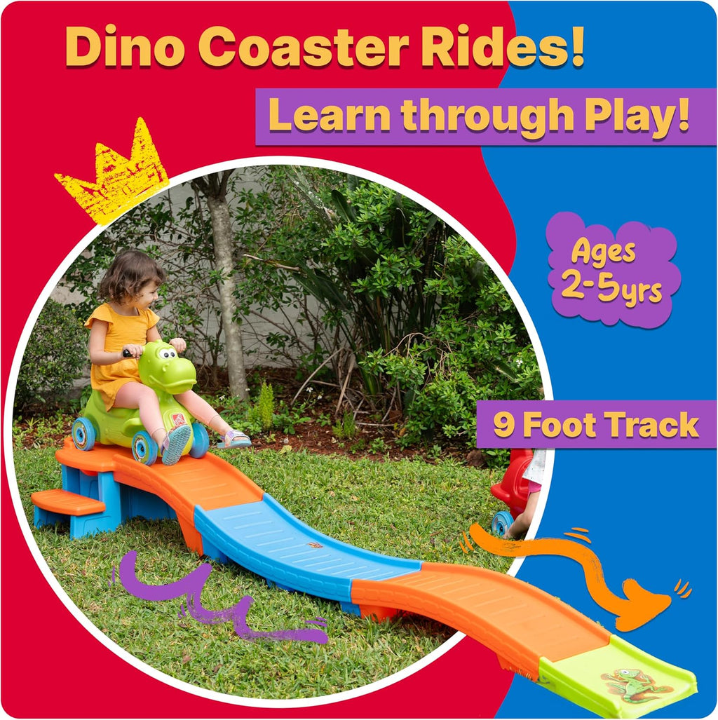 Dino Dash Up & Down Roller Coaster Kids Ride