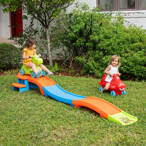Dino Dash Up & Down Roller Coaster Kids Ride